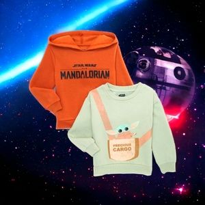 Baby Yoda Baby and Toddler Boys Pullover Sweatshirt Set, 2-Pack, Sizes 18 Months